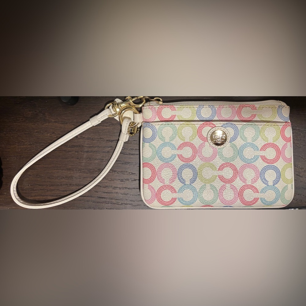 Colorful Coach Wristlet
